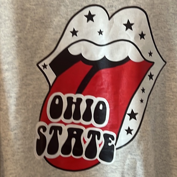 Jerzees Ohio State sweatshirt size large  heather gray active pull over sports - Picture 15 of 15